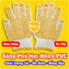 Găng tay phủ hạt nhựa vàng 70g