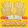 Găng tay phủ hạt nhựa vàng 80g