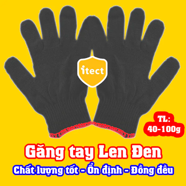 Găng Tay Sợi Đen